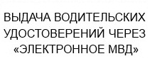 Выдача водительских удостоверений через электронное МВД